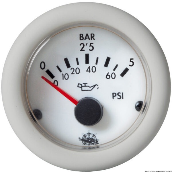 Osculati Oil pressure Gauge 0-5 bar 12v