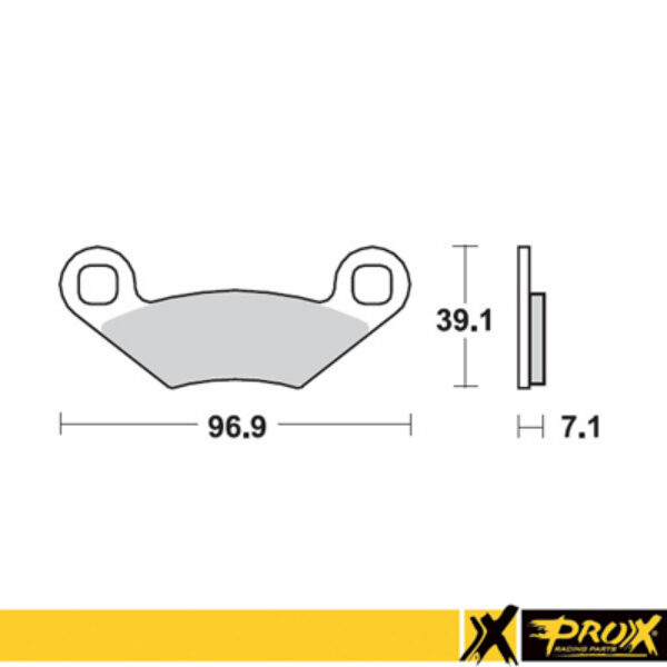 ProX Rear Brake Pad Polaris 450/525 Outlaw '08-11