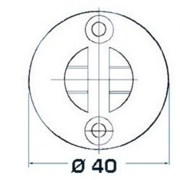 Base with fork/ pin Ø 6mm