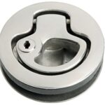 SS hatch handle with lock