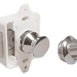 Pushbutton spring lock