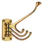 Osculati 4-hook coat hanger chromed brass