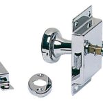 Toilet lockchr.brass 95x57mm