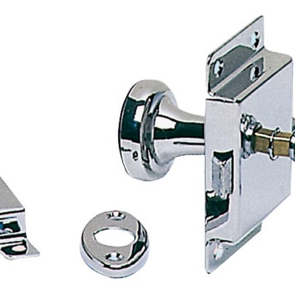 Toilet lockchr.brass 95x57mm