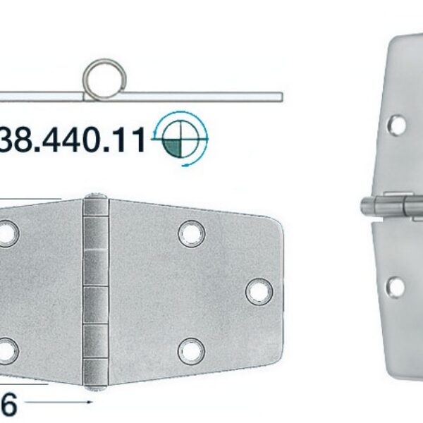 SS hinge 152x76