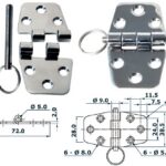 hinge w/release pin 72x38.5