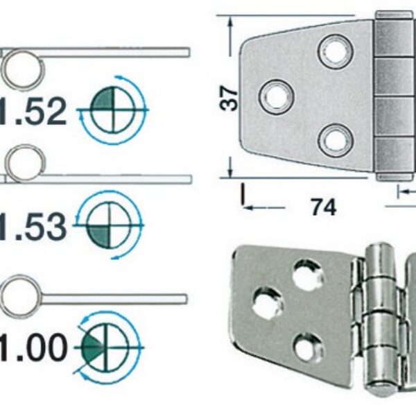 hinge SS 74x37