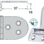 embossed hinge SS 59x40