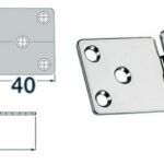 SS hinge 134x38mm