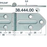 SS hinge Chromelux