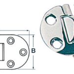 flush S.S hinge 50x38 mm