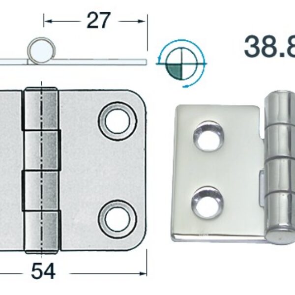 S.S hinge