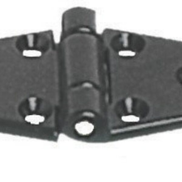 Plastic hinge 65x40 mm black