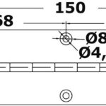 Short piano hinge