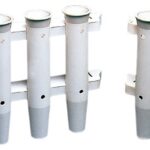 white nylon 3 rods wall holder
