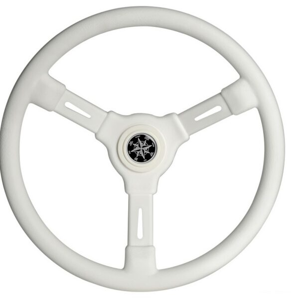 3-spoke steering wheel white 355 mm
