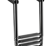 Osculati Telescopic ladder AISI316 4 steps black