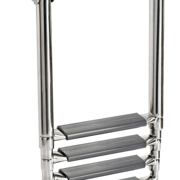 Osculati 4-step telescopic ladder oval tubes