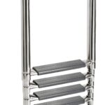 Osculati 5-step telescopic ladder oval tubes