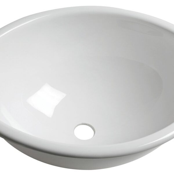 Oval plexiglas sink 370x290x150 mm