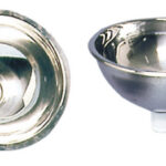 SS mirror polished hemispherical sink 260x125 mm