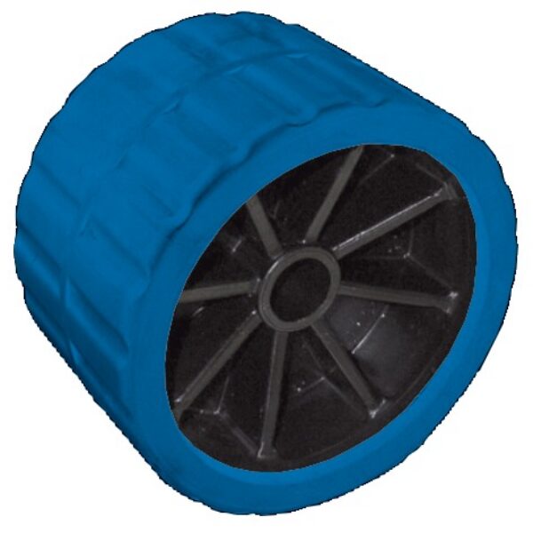 Side roller blue 75 mm Ø hole 15 mm