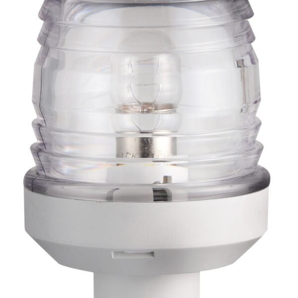 360° m.h. light w/shank white