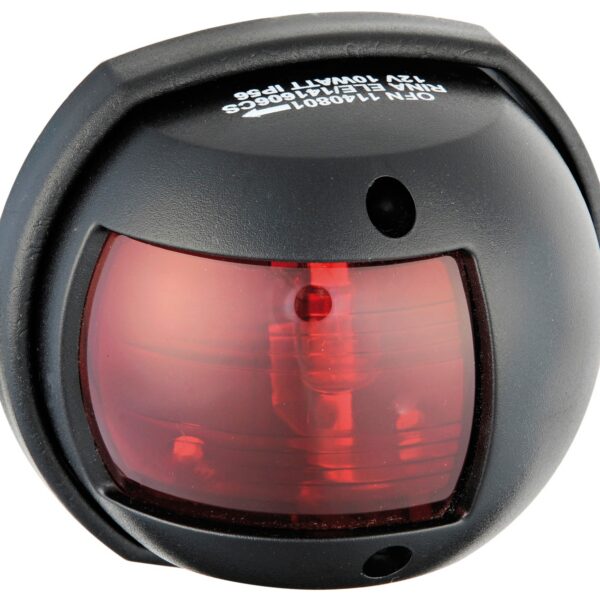 Compact 12 LED navigation light black - red