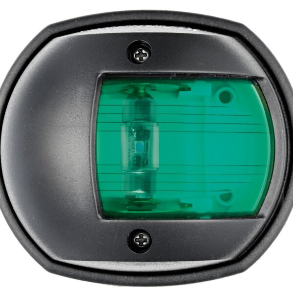 Compact 12 LED navigation light black - green