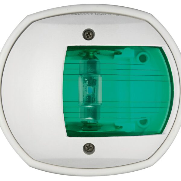 Compact 12 LED navigation light white - green