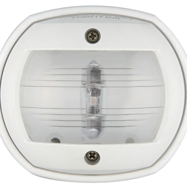 Compact 12 LED navigation light white - white 135°