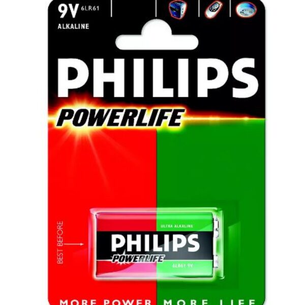Philips battery 6LR61/ 9V Power Alkaline B1