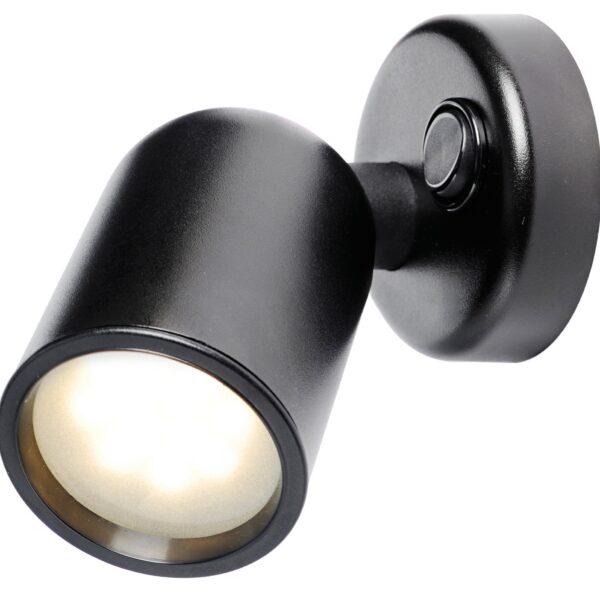 Articulated spotlight black LED