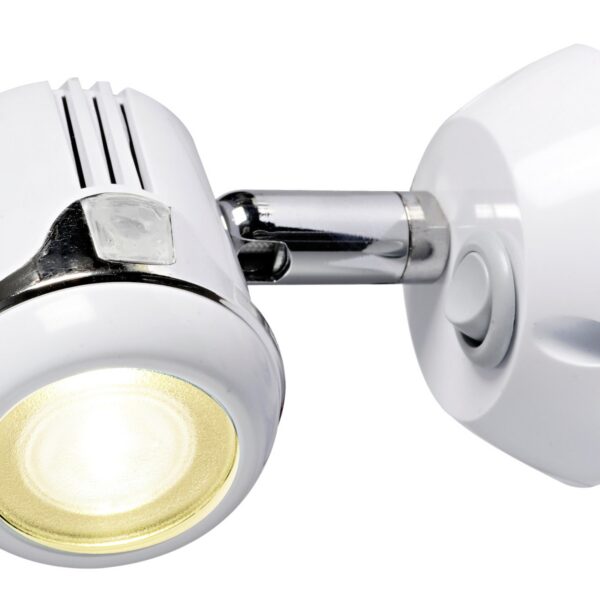 Articulated HI-POWER LED white spotlight 12/24 V