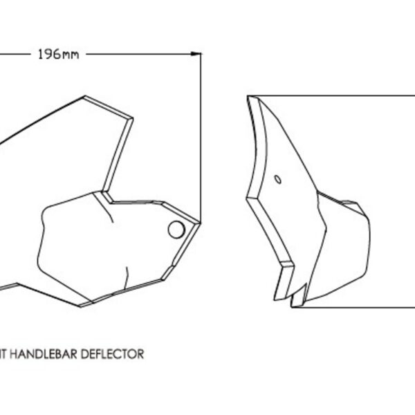 Puig Handlebar Deflectorbmw F750Gs/850Gs 18- C/Clear