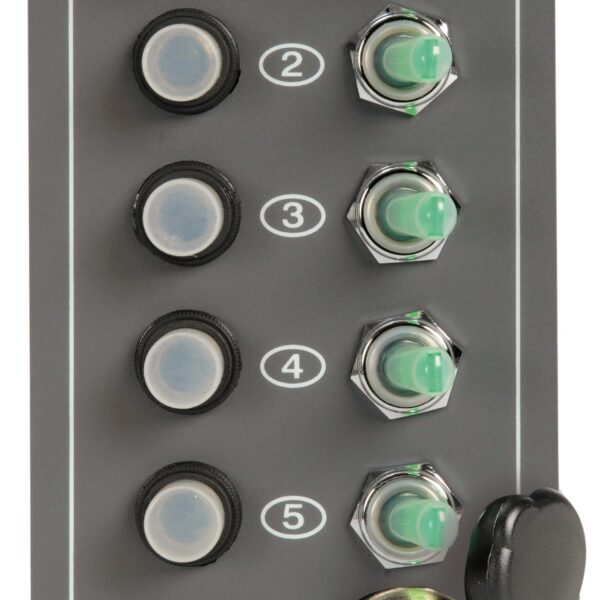 5 switches panel + lighter