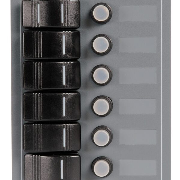 6 switches vertical panel