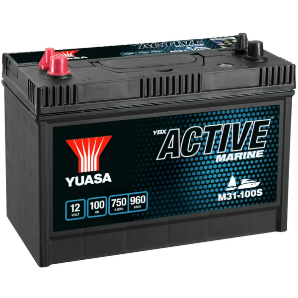 Yuasa M31-100S Active Marine Start Battery 12V 100Ah 750A Note: Pallet cargo (12
