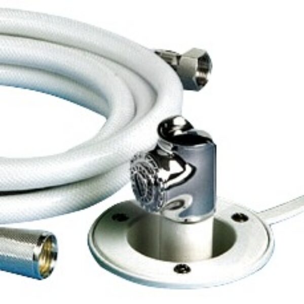 recess shower head 2.50m white