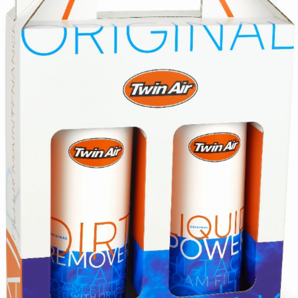 Twin Air Liquid Power Spray + Liquid Dirt Remover Spray Pak (2x500ml) (12) (IMO)