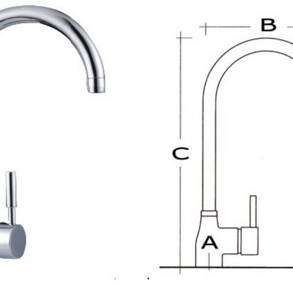 Diana mixer for galley sink