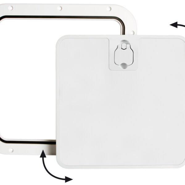 Inspection hatch white 375x375