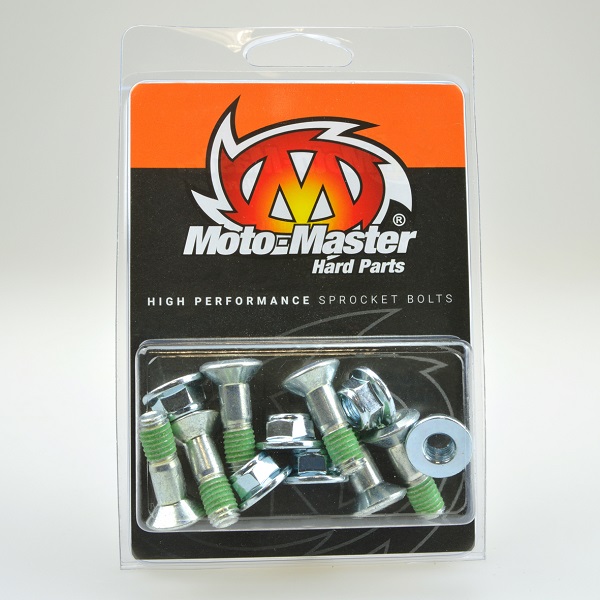 Moto-Master Euro sprocket bolt kit: 6x M8-26mm Torx head bolt thread patch pre-