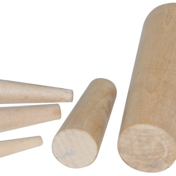 Wood cone plugs 10 pieces