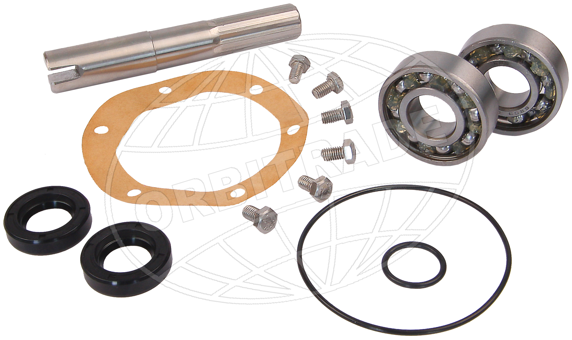 Orbitrade sea water pump repair kit + shaft D30-D32 D40-D44