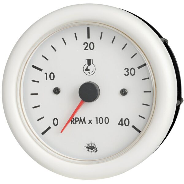 Osculati Rev.counter diesel 12V white