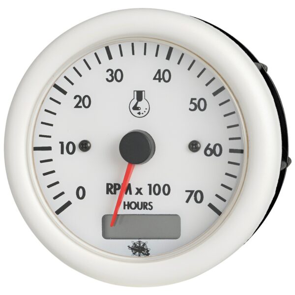 Osculati Guradian Rev.counter 2/4t 12V wh. w/hc