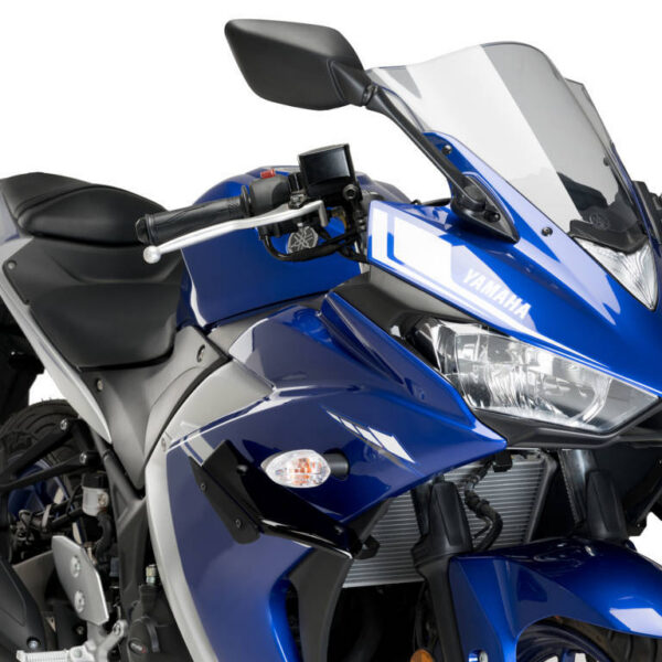 Puig Downforce Sport Side Spoilers Yamaha Yzf-R3 15'-18' C/Black