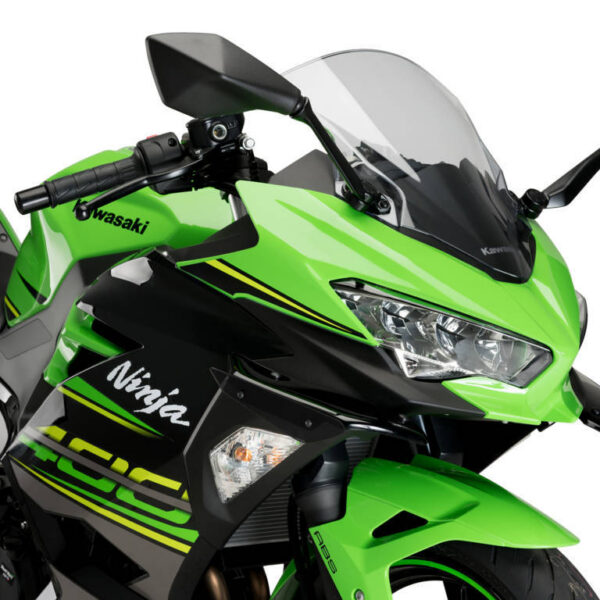 Puig Downforce Spoilers Forkawasaki Ninja 400 C/Black