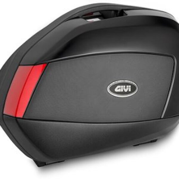 Givi Pair of painted side cases black embossed with painted insert